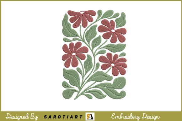 Abstract Elegant Flower Embroidery Review