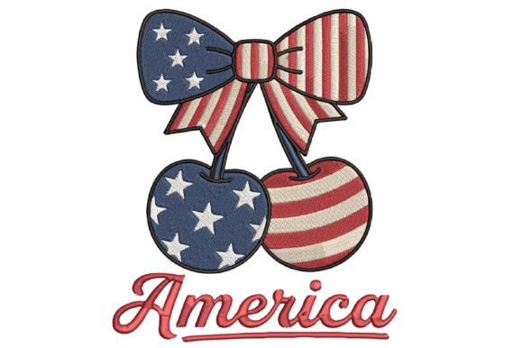 American Flag Cherry Embroidery Design Review