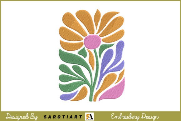 Boho Colorful Flower Embroidery Design Review