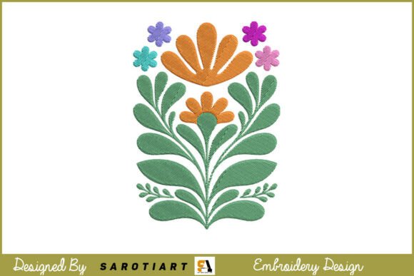Boho Flower with Retro Embroidery Design Review