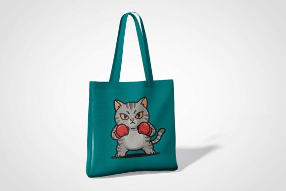 Cute Boxing Cat Embroidery Design Review