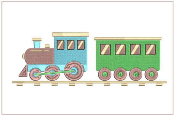 Cute Train Embroidery Design Review for Gifts