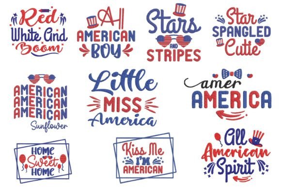 Cute USA Patriotic Embroidery Bundle Set Review
