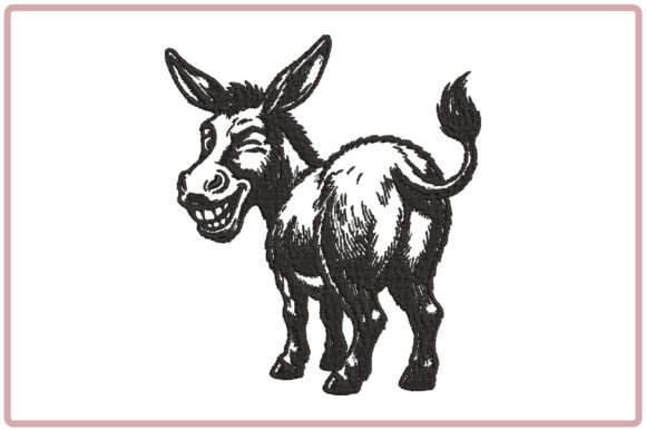 Funny Donkey Back View Embroidery Design Review