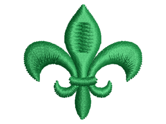 Green Fleur De Lis Embroidery Review