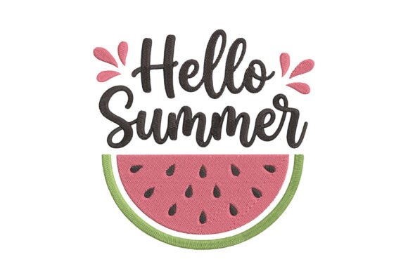 Hello Summer Watermelon Embroidery Design Review