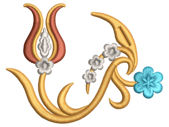Ottoman Curved Tulip Floral Embroidery Review