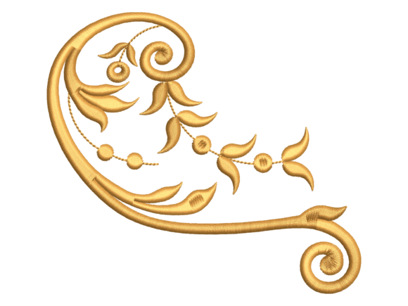 Ottoman Leaf Scroll Ornament Embroidery Review