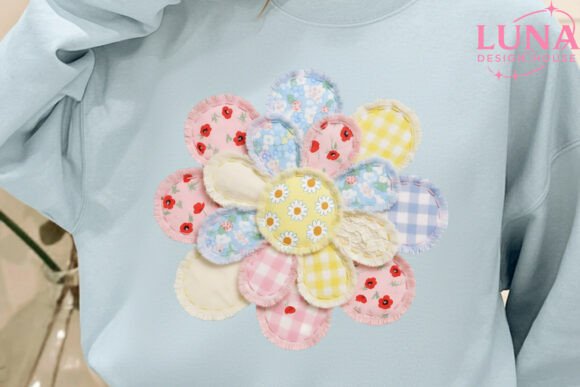 Patchwork Flower Faux Embroidery PNG Review