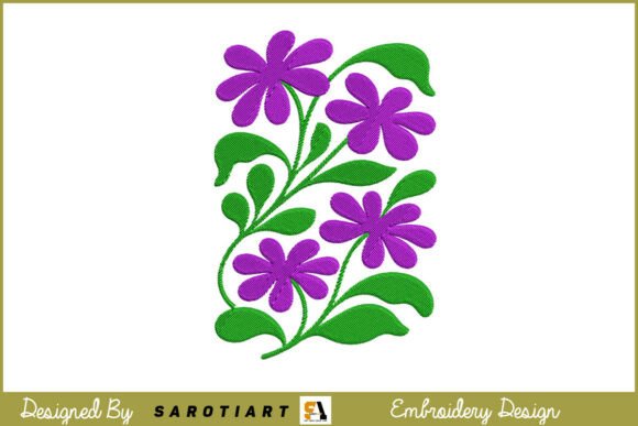 Purple Wildflower Vine Panel Embroidery Review