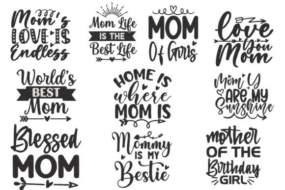 Review: Mom Quotes Embroidery Bundle Black Set