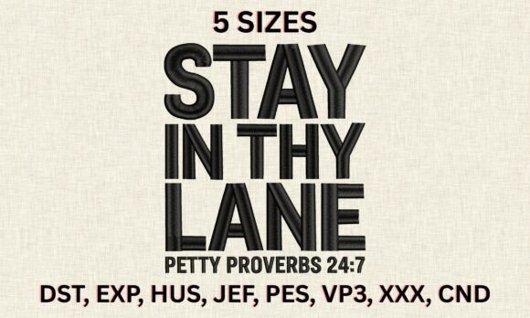 Stay in Thy Lane Embroidery Review for Sellers