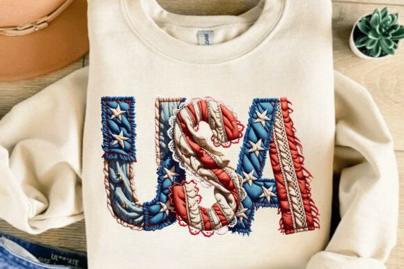 USA Embroidery PNG, Patriotic Stitch PNG Review