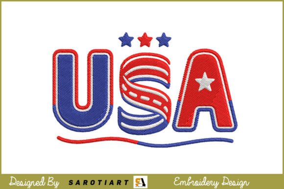 USA Patriotic 4th of July Embroidery Review