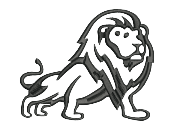 Walking Lion Line Embroidery Design Review